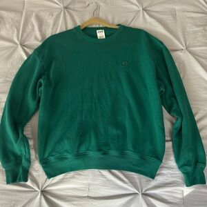 PINK Victoria's Secret Green Crew Neck Sweater